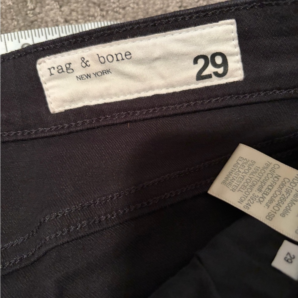 rag & bone High-Rise Skinny Jeans in Black - Picture 7 of 11